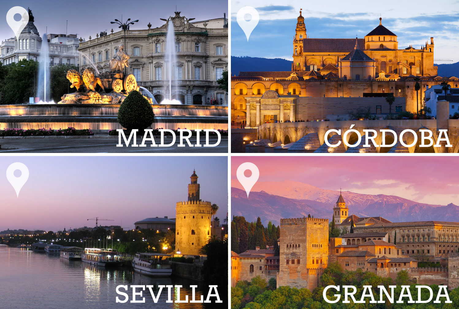 Madrid - Córdoba - Sevilla - Granada - Madrid, 6 nights